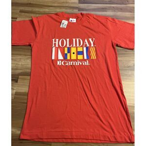 Vintage 1990s Carnival Cruise‎ Holiday Single Stitch TShirt Men's Size Large New